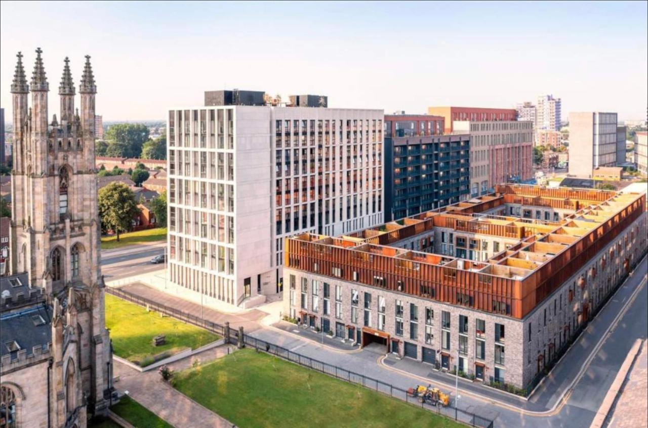 Luxury New Built Split-Level Flat With Rooftop Gardens Access Manchester Eksteriør bilde