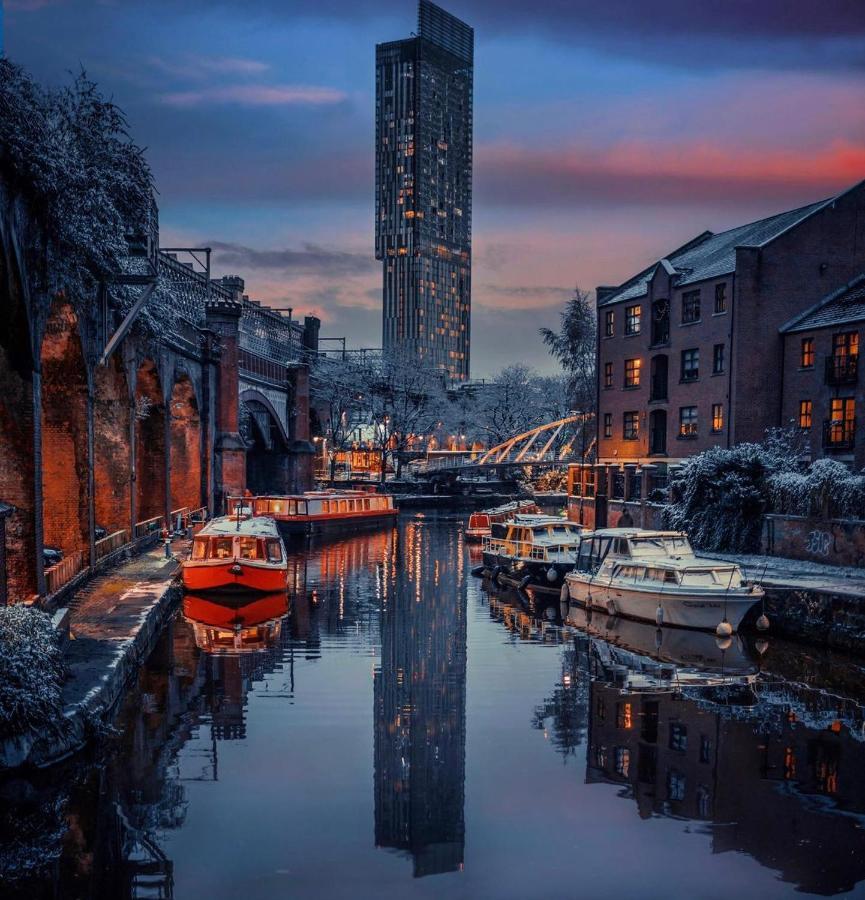 Luxury New Built Split-Level Flat With Rooftop Gardens Access Manchester Eksteriør bilde